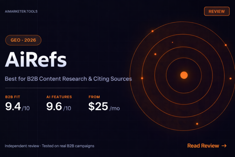 AiRefs Reviews 2026 Ai Marketer tools
